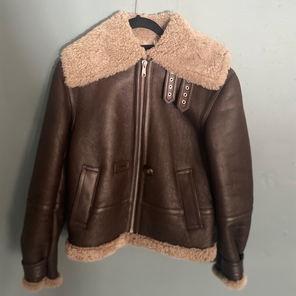 Helmut Lang Aviator Shearling Jacket - image 1